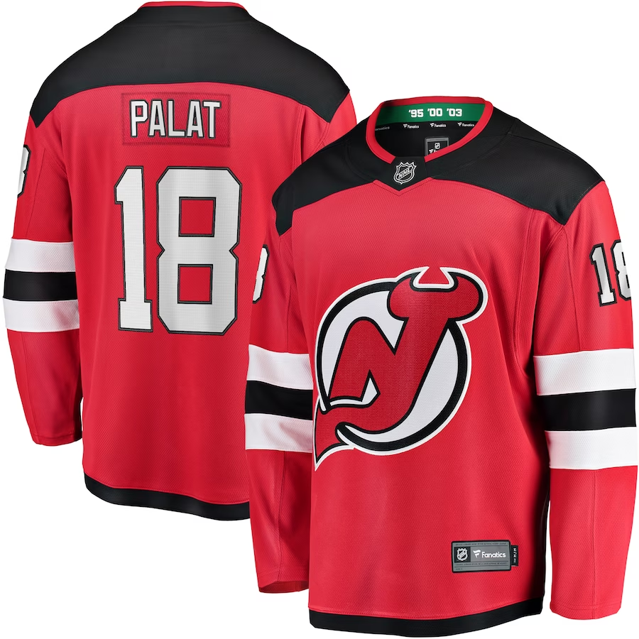 Men's New Jersey1 Devils Jamie Ondrej Palat #18 Red Player Game Jersey1 sports jersey product view 1