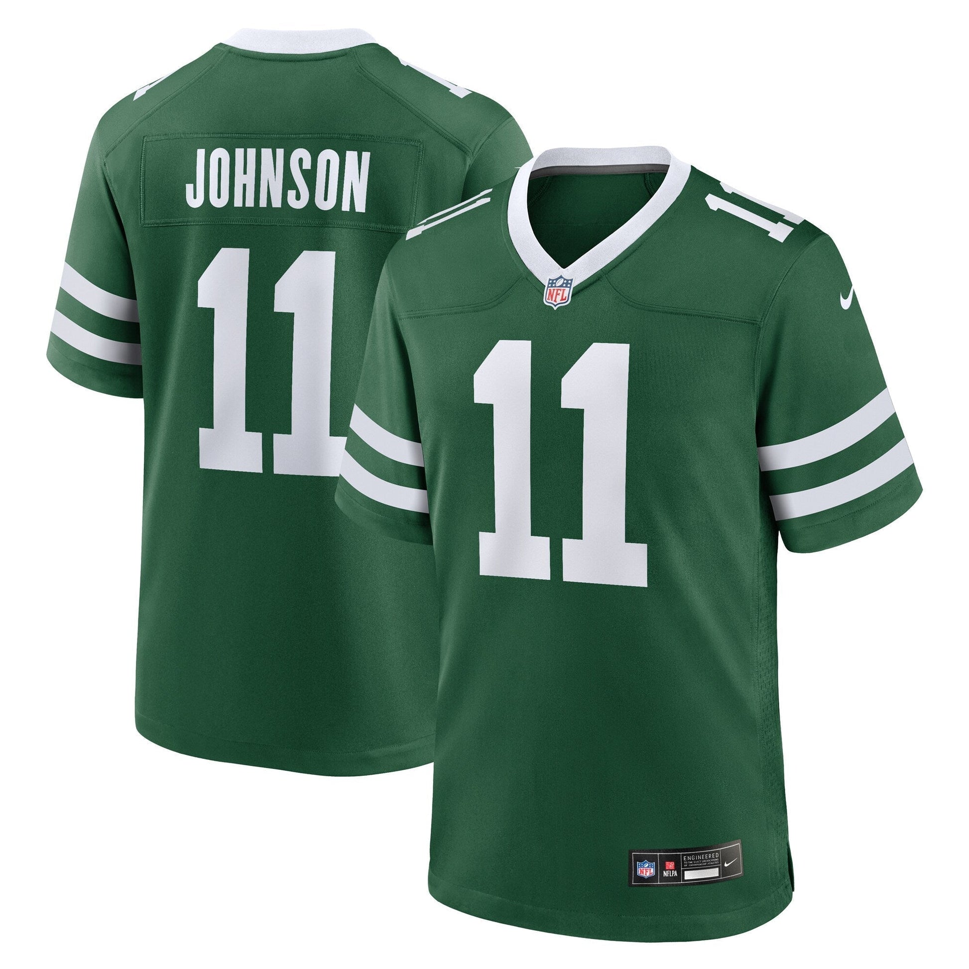 Jermaine Johnson II New York Jets Team Game Jersey - Legacy Green football jersey product view 1