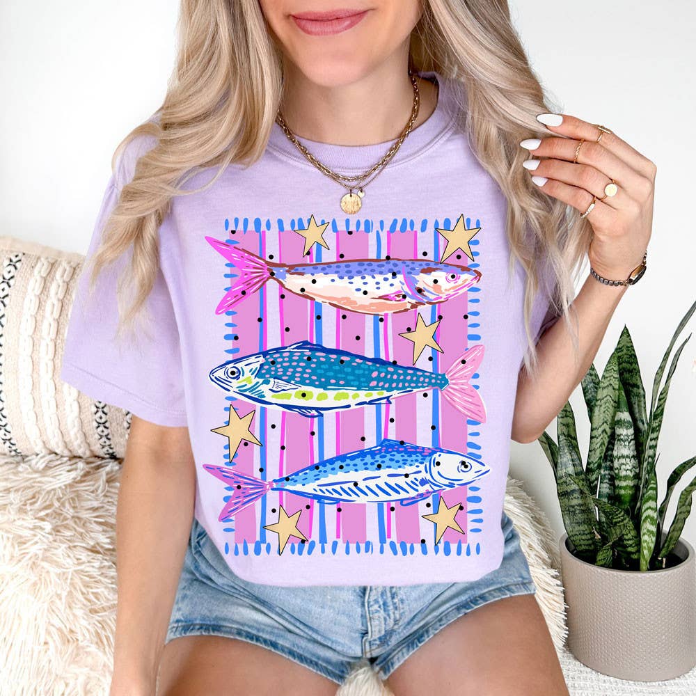 Preppy Fish Trio Tee Unisex T-shirt, Sweatshirt, Hoodie, Long Sleeve Tee - T-Shirt, Sweatshirt, Hoodie