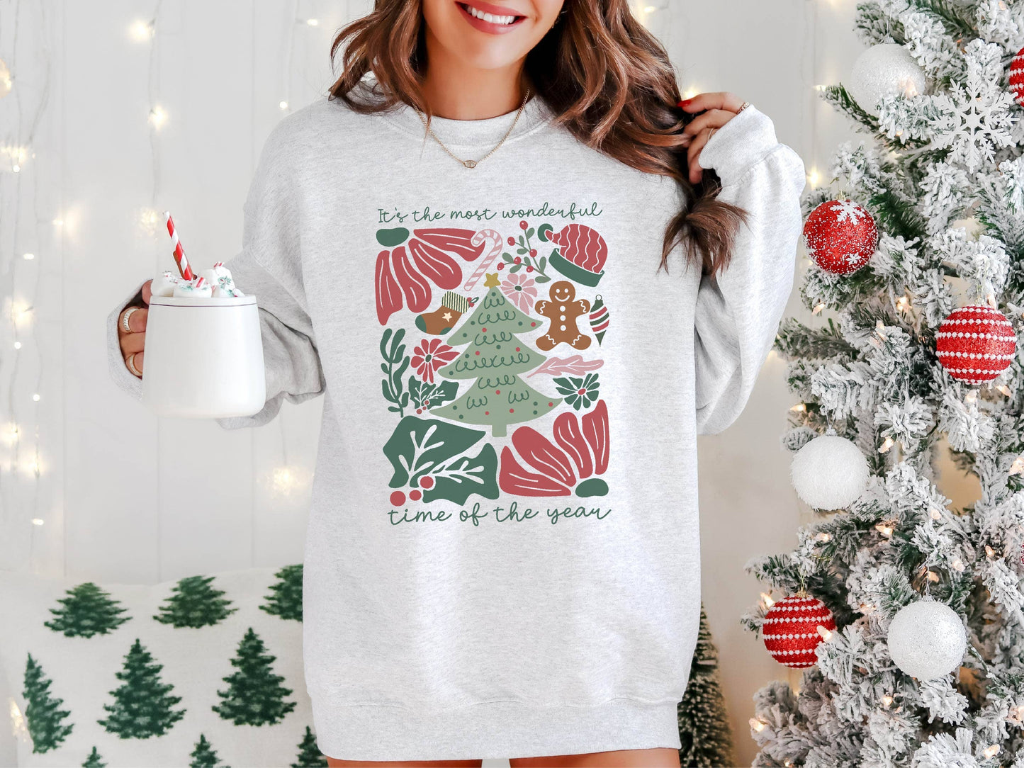 Christmas Sweatshirt, Christmas Apparel, Boho Christmas Unisex T-shirt, Sweatshirt, Hoodie, Long Sleeve Tee - T-Shirt, Sweatshirt, Hoodie