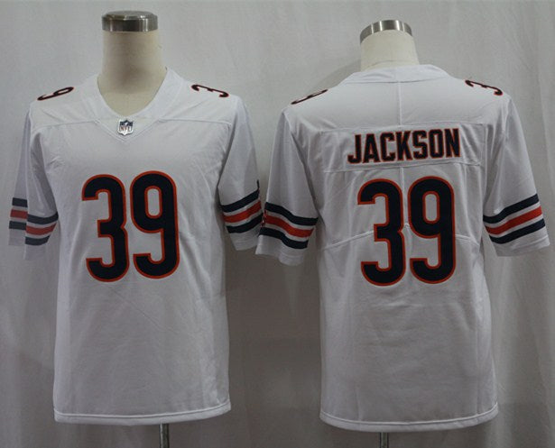Men's Chicago Bears Eddie Jackson White Player Game Jersey football jersey product view 1