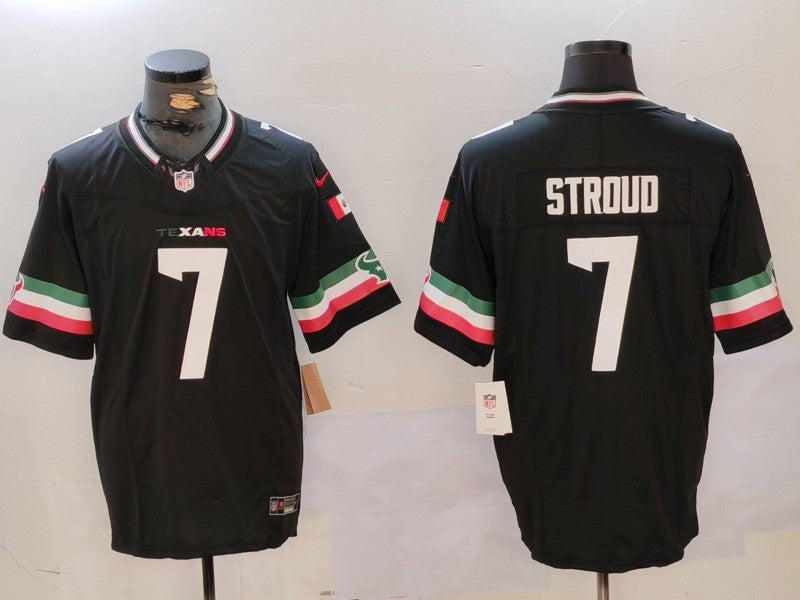 Men's Houston Texans C.J. Stroud #7 Black Game Jersey1 football jersey product view 1