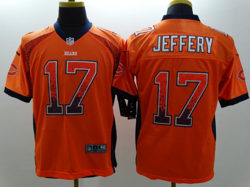 Men's Chicago Bears Alshon Jeffery #17 Orange Game Jersey1 football jersey product view 1