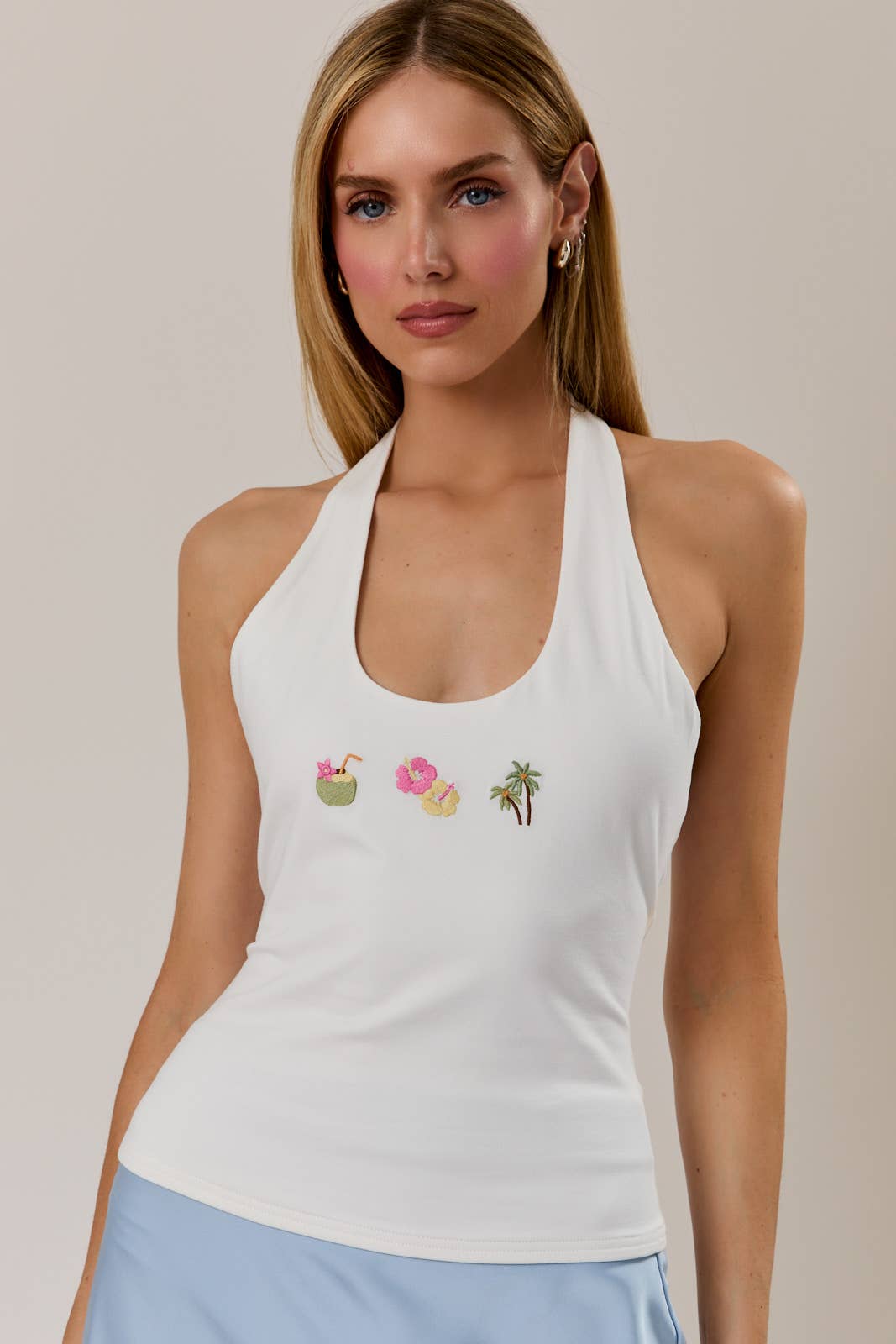 U-Neck Halter Aloha Embo Knit Top Unisex T-shirt, Sweatshirt, Hoodie, Long Sleeve Tee - T-Shirt, Sweatshirt, Hoodie