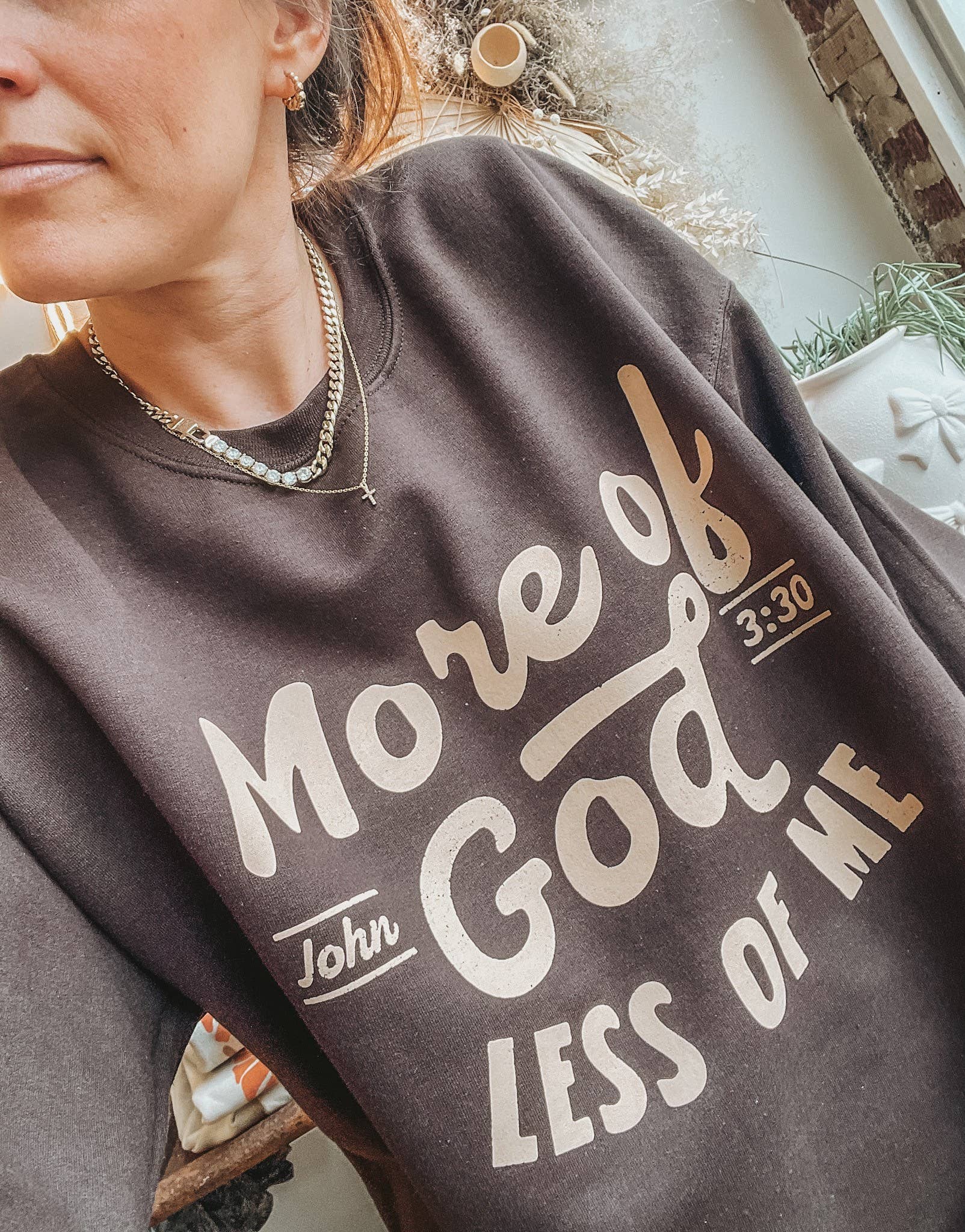 More of God Crew Neck Sweatshirt | Trending Unisex T-shirt, Sweatshirt, Hoodie, Long Sleeve Tee - T-Shirt, Sweatshirt, Hoodie