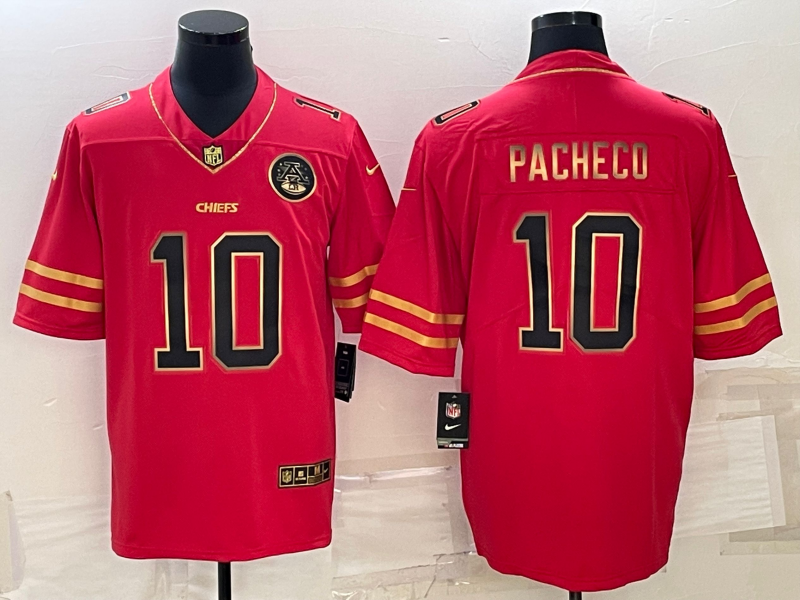 Men's Kansas City Chiefs Isiah Pacheco #10 Red Player Jersey1 football jersey product view 1