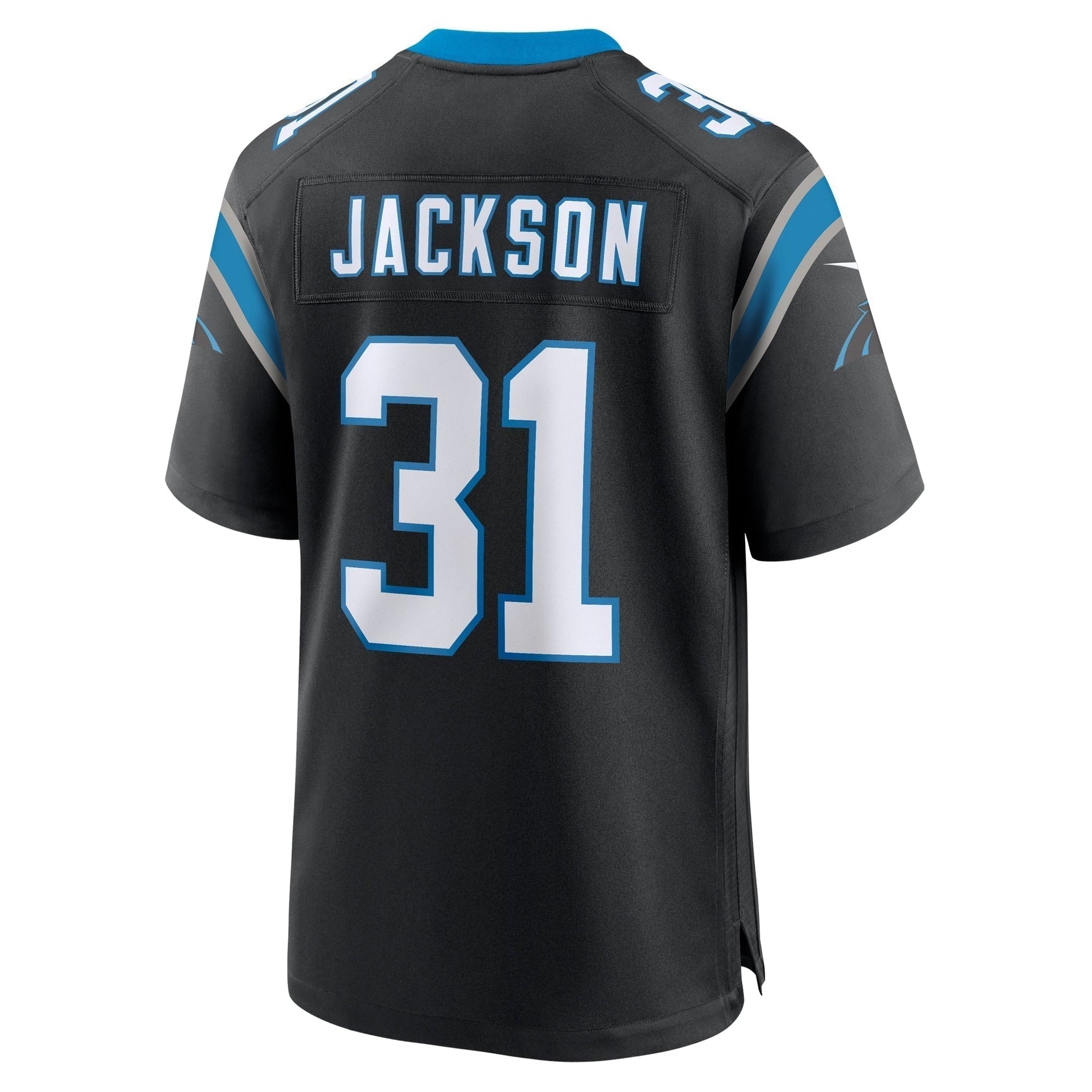Lamar Jackson Carolina Panthers Game Jersey - Black football jersey product view 3