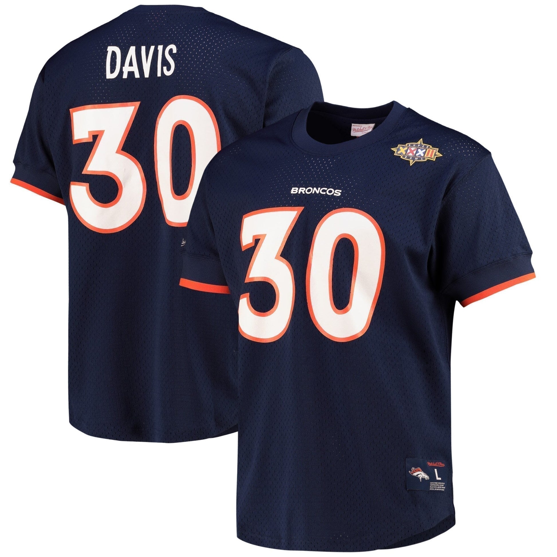 Denver Broncos Name & Number Mesh Crew Neck Denver Broncos football jersey product view 1