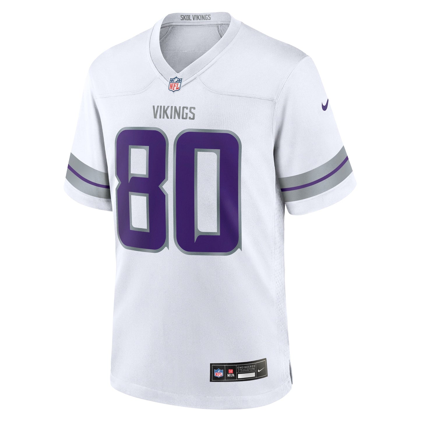 Cris Carter Minnesota Vikings Alternate Retired Game Jersey - White football jersey product view 2