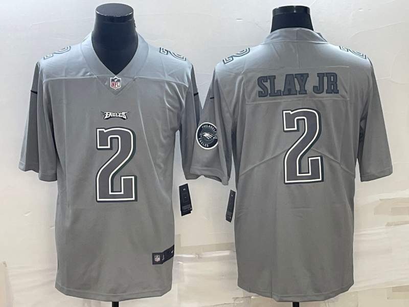 Men's Philadelphia Eagles Darius Slay Jr. Gray Atmosphere Fashion Game Jersey football jersey product view 1