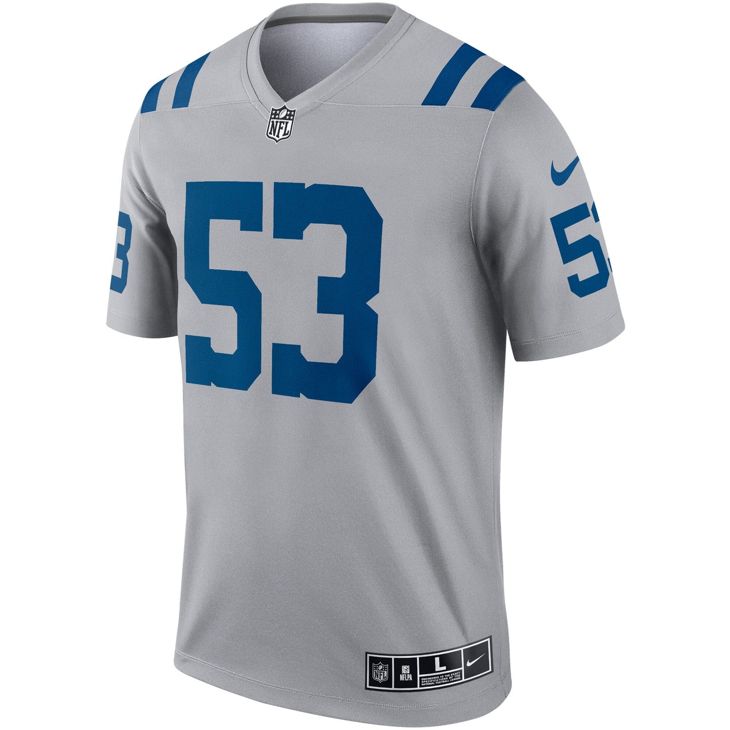 Darius Leonard Indianapolis Colts Inverted Legend Jersey - Gray football jersey product view 2