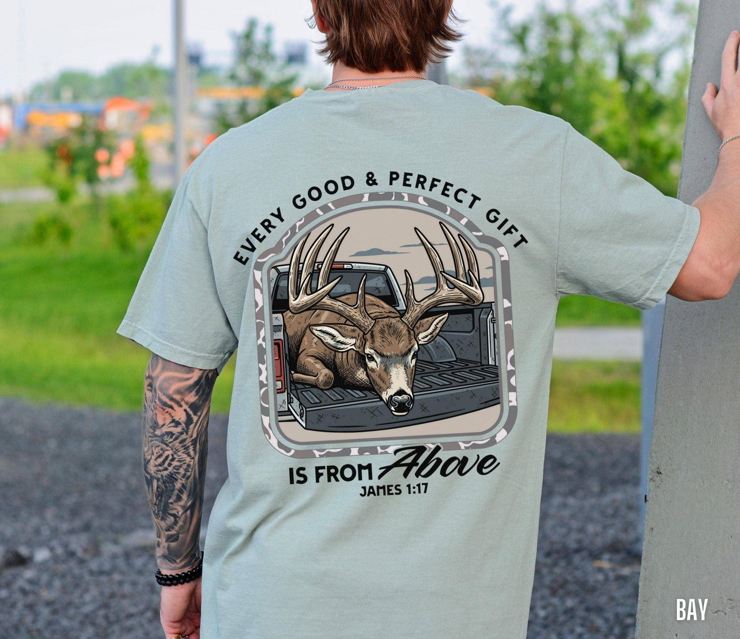 Men's Christian Deer Hunter Bible Verse Tee Unisex T-shirt, Sweatshirt, Hoodie, Long Sleeve Tee - T-Shirt, Sweatshirt, Hoodie