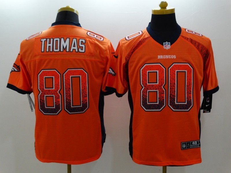 Men's Denver Broncos Julius Thomas #80 Orange Game Jersey1 football jersey product view 1