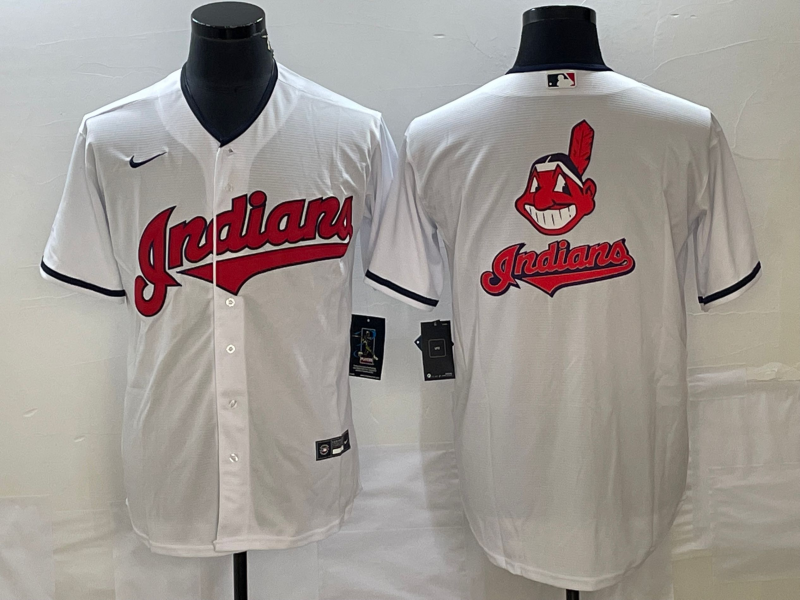 Men's Cleveland Guardians White Home Replica Team Jersey baseball jersey product view 1