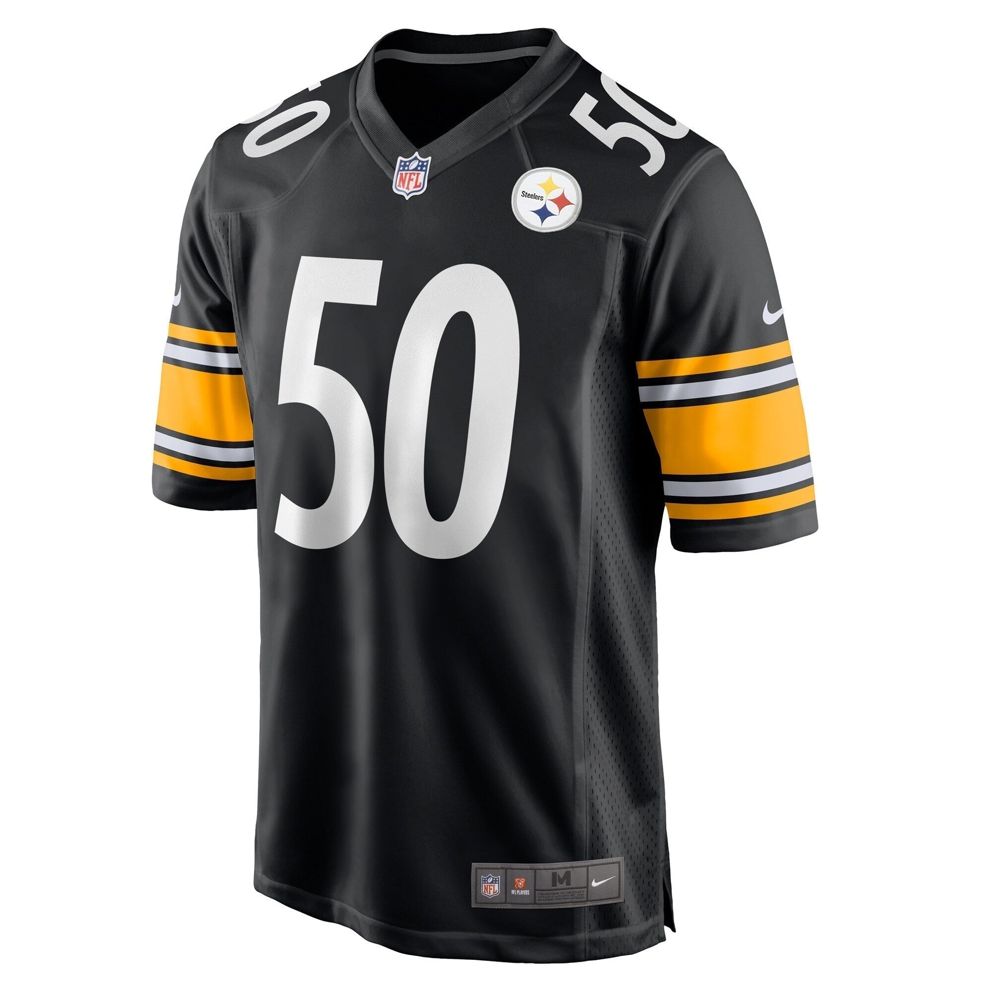 Elandon Roberts Pittsburgh Steelers Game Jersey - Black football jersey product view 2