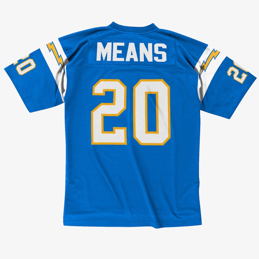 Men's Natrone Means Powder Blue San Diego Chargers 1994 Legacy Jersey football jersey product view 2