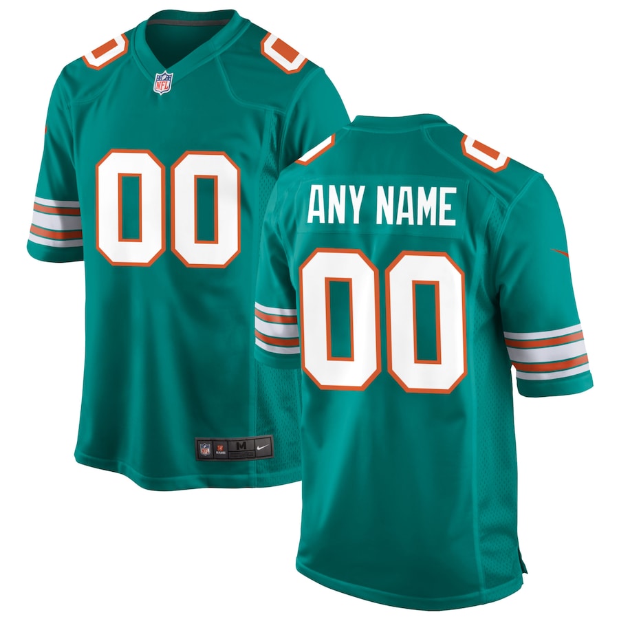 Custom Miami Dolphins Jersey football jersey product view 1