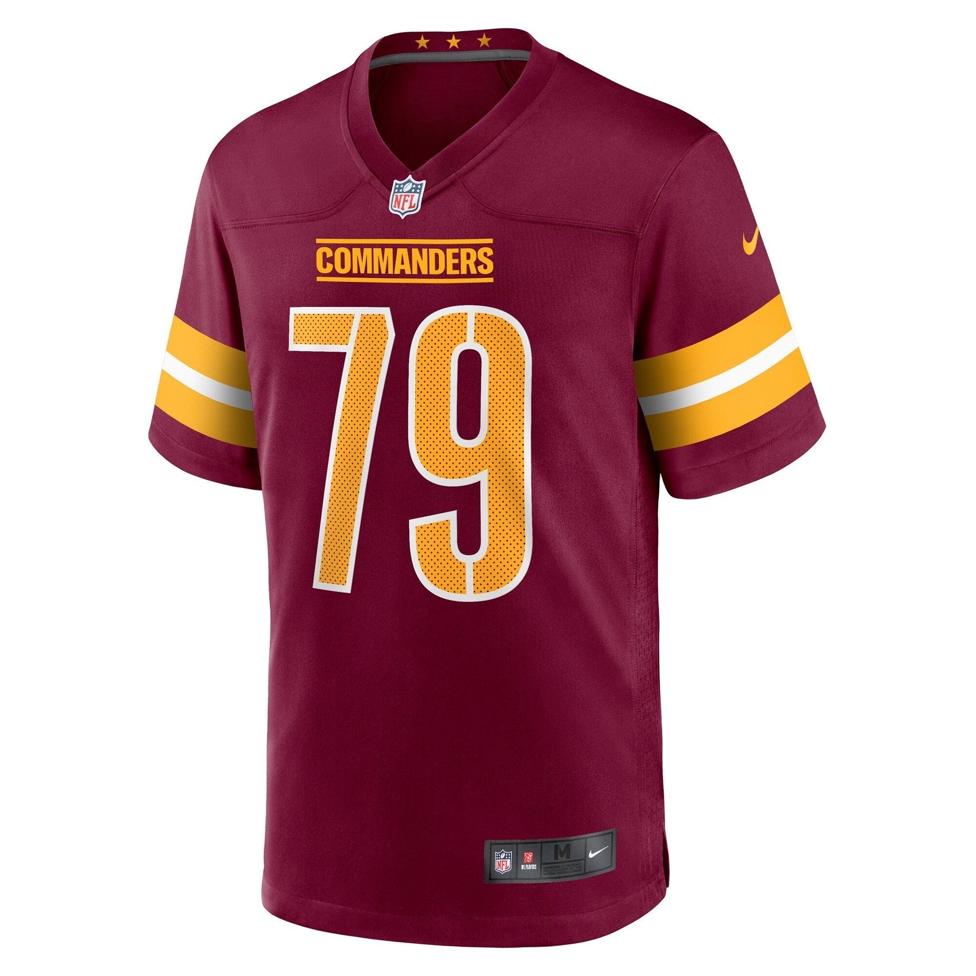 Braeden Daniels Washington Commanders Team Game Jersey - Burgundy football jersey product view 2