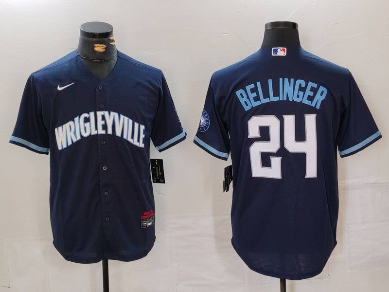 Men's Chicago Cubs Cody Bellinger Navy City Connect Limited Player Jersey baseball jersey product view 1