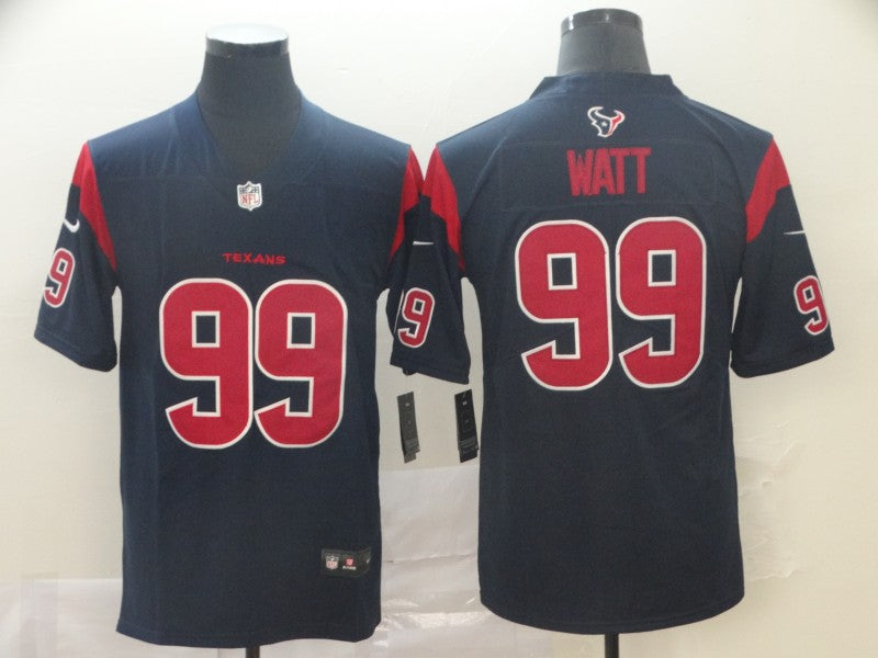 Men's Houston Texans J.J. Watt Navy Game Jersey football jersey product view 1