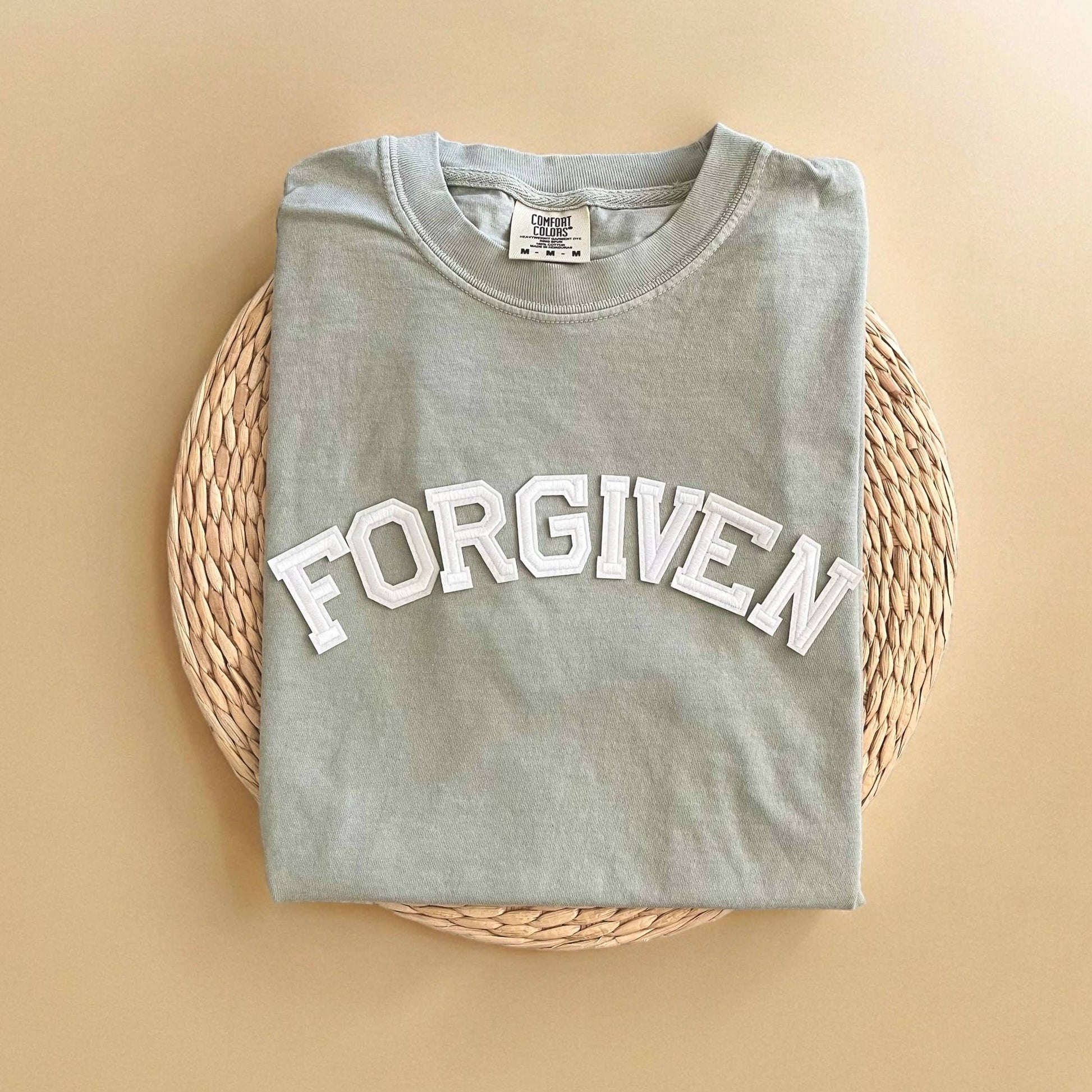 Comfort Colors Forgiven Shirt, Mental Health Shirt Unisex T-shirt, Sweatshirt, Hoodie, Long Sleeve Tee - T-Shirt, Sweatshirt, Hoodie