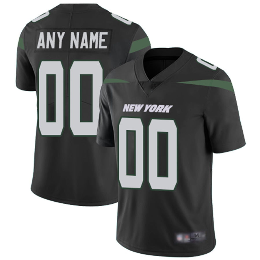 Custom1 New York Jets Alternate Black Vapor Untouchable Football Limited Jersey1 American Stitched Jersey1 Football Jerseys football jersey product view 1
