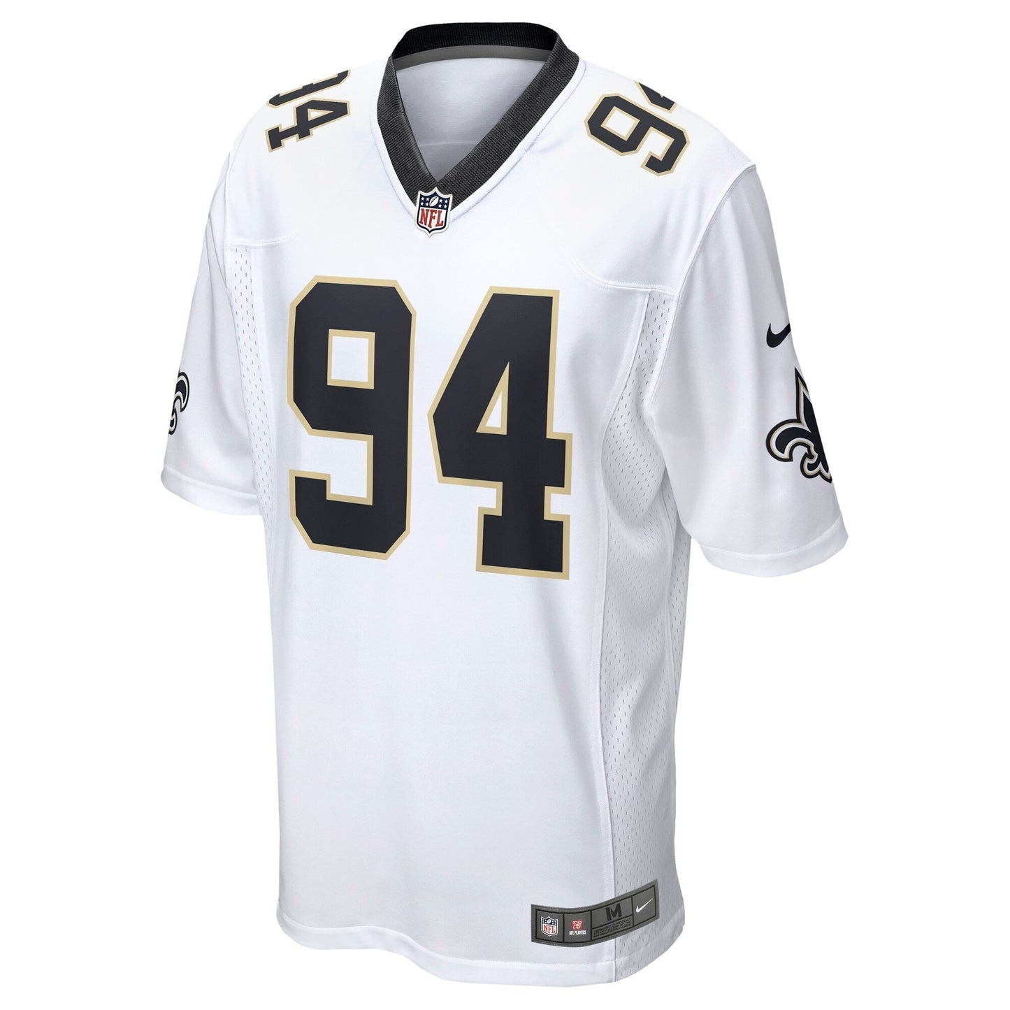 Cameron Jordan New Orleans Saints Game Jersey - White football jersey product view 2
