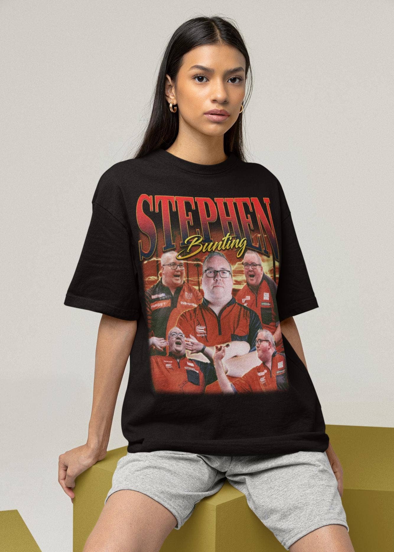 Stephen Bunting Darts Merchandise Collection Unisex T-shirt, Sweatshirt, Hoodie, Long Sleeve Tee - T-Shirt, Sweatshirt, Hoodie