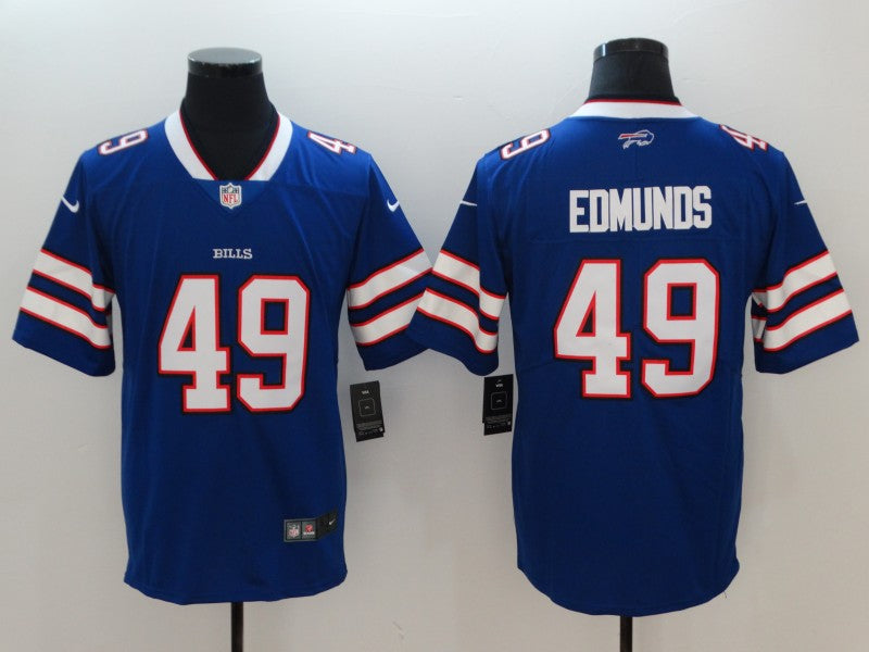 Men's Buffalo Bills Tremaine Edmunds Blue Game Player Jersey football jersey product view 1