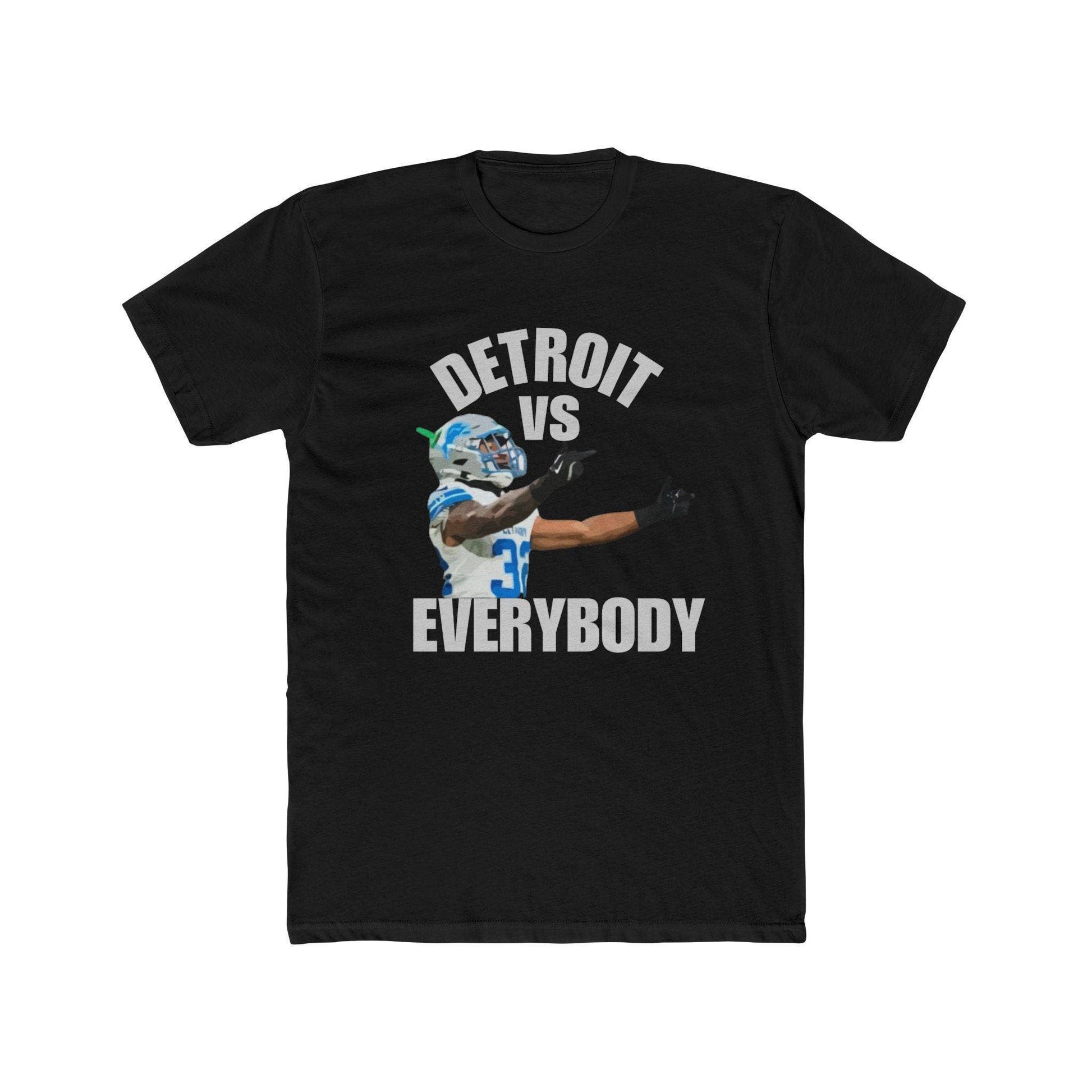 Detroit Lions Brian Branch Vs Everybody Unisex Cotton Tee Unisex T-shirt, Sweatshirt, Hoodie, Long Sleeve Tee - T-Shirt, Sweatshirt, Hoodie