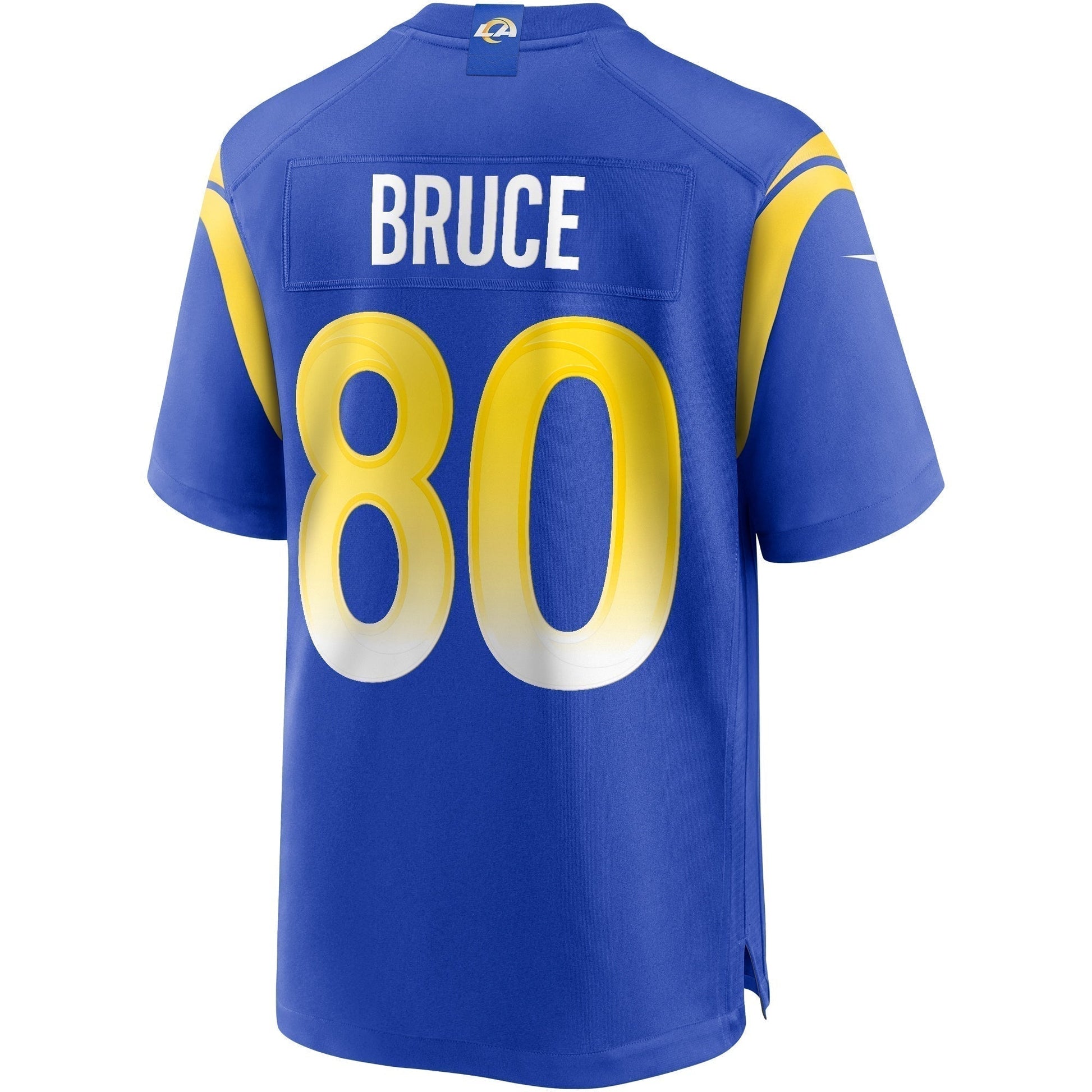 Isaac Bruce Los Angeles Rams Game Retired Jersey - Royal football jersey product view 3