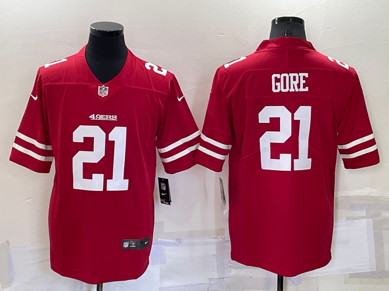 Men's San Francisco 49ers Frank Gore Red Game Jersey football jersey product view 1