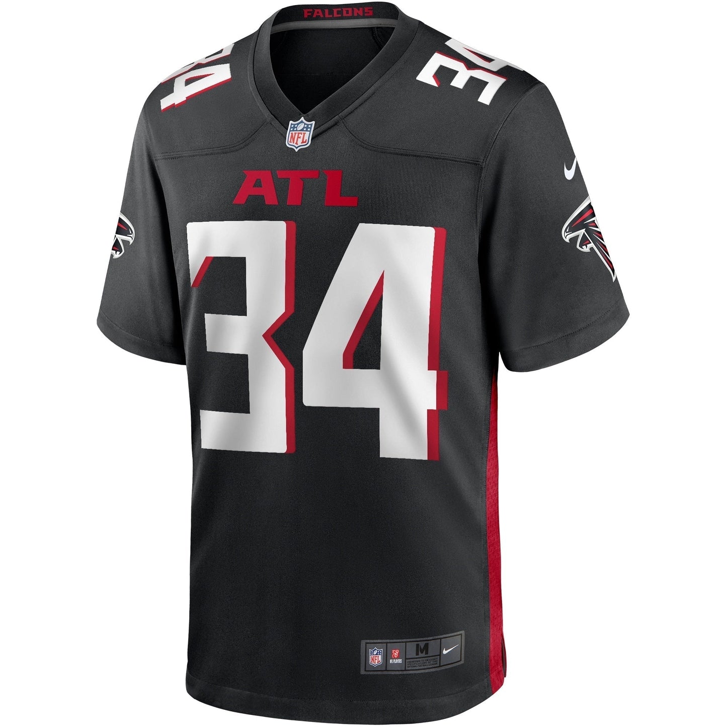 Ray Buchanan Atlanta Falcons Game Retired Jersey - Black football jersey product view 2