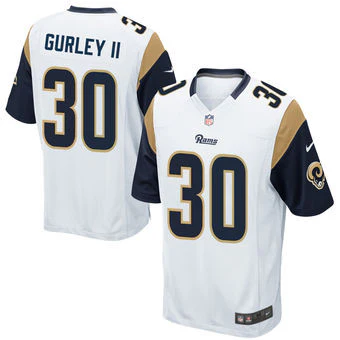 Todd Gurley white Elite Mens jersey football jersey product view 1