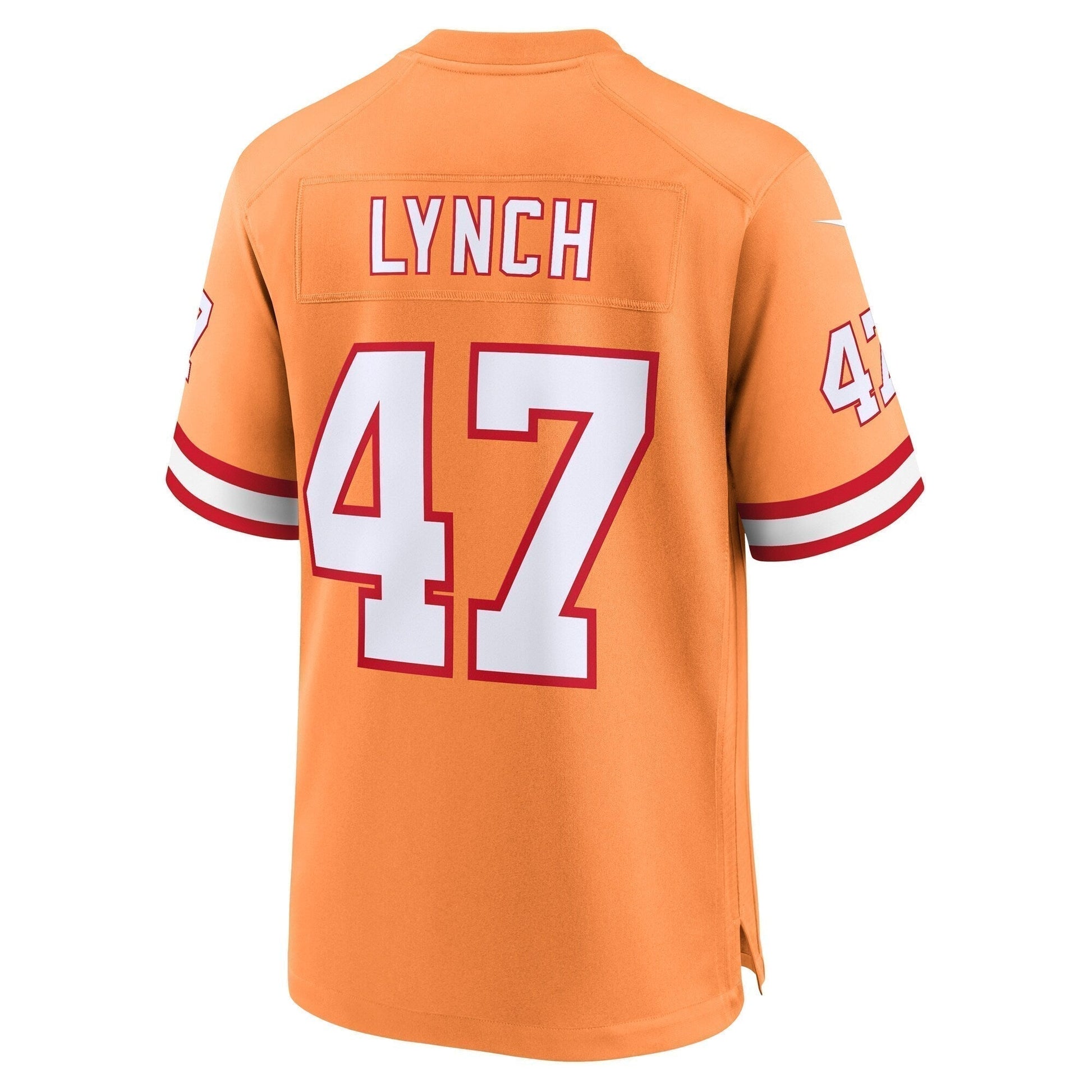John Lynch Tampa Bay Buccaneers Throwback Game Jersey - Orange football jersey product view 3