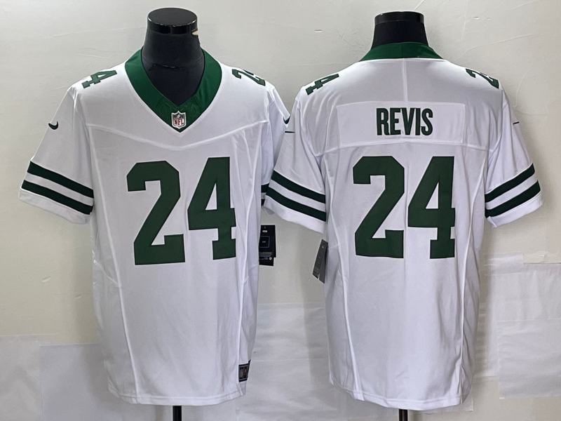 Men's New York Jets Darrelle Revis White Legacy Vapor F.U.S.E. Limited Jersey football jersey product view 1