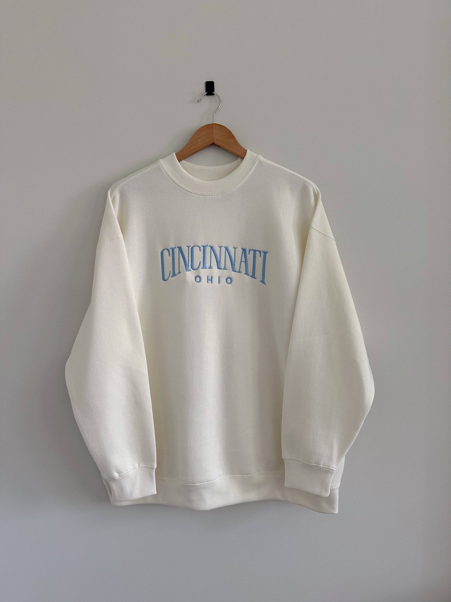 Custom City & State Crewneck - Sky Blue Unisex T-shirt, Sweatshirt, Hoodie, Long Sleeve Tee - T-Shirt, Sweatshirt, Hoodie