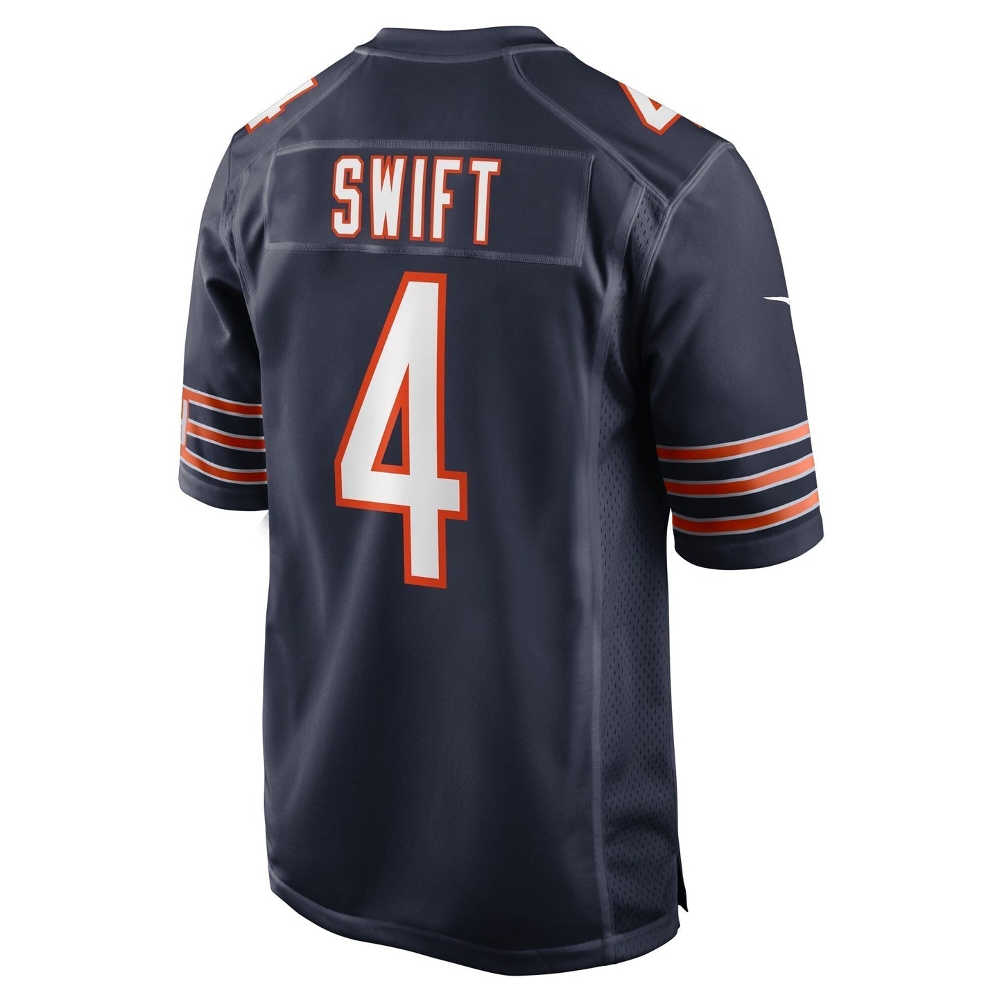 D'Andre Swift Chicago Bears Game Jersey - Navy football jersey product view 3