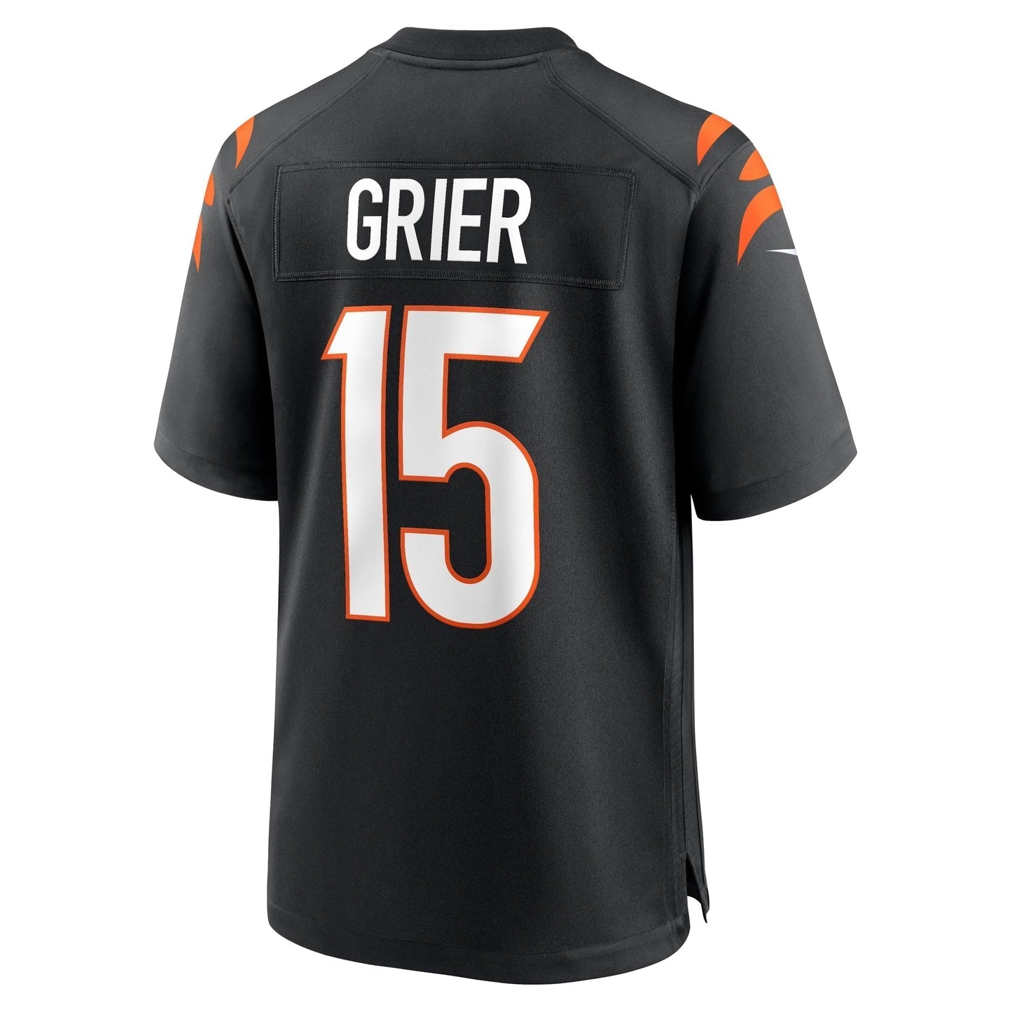 Will Grier Cincinnati Bengals Team Game Jersey - Black football jersey product view 3