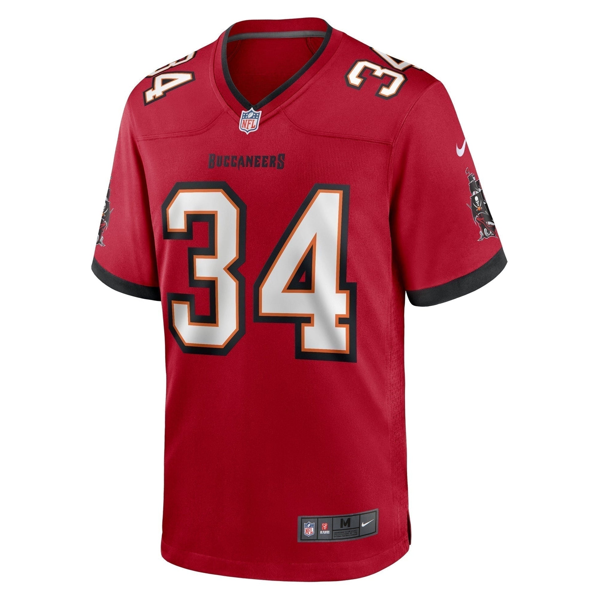 Quandre Mosely Tampa Bay Buccaneers Game Jersey - Red football jersey product view 2