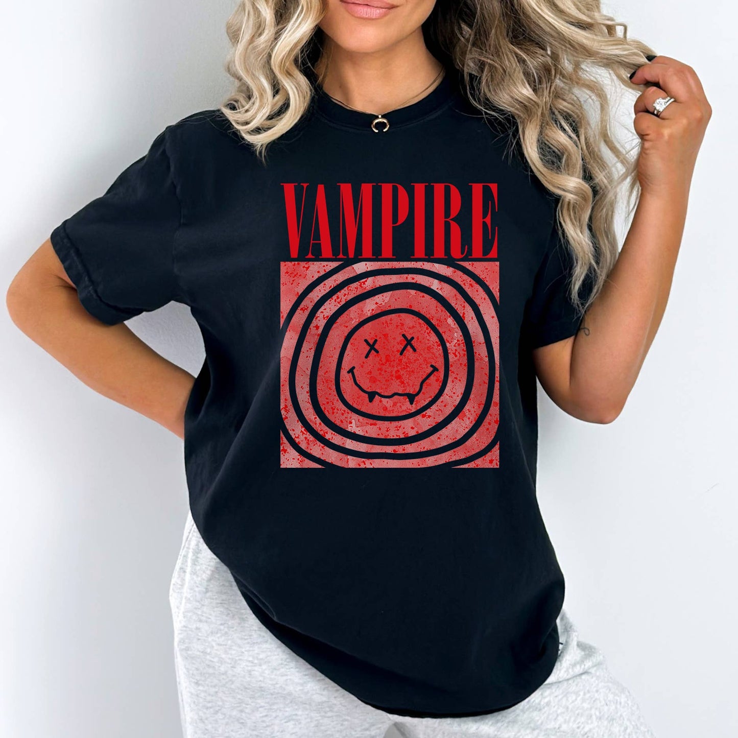 Vampire Tee | Halloween | Sizes S-2XL Unisex T-shirt, Sweatshirt, Hoodie, Long Sleeve Tee - T-Shirt, Sweatshirt, Hoodie