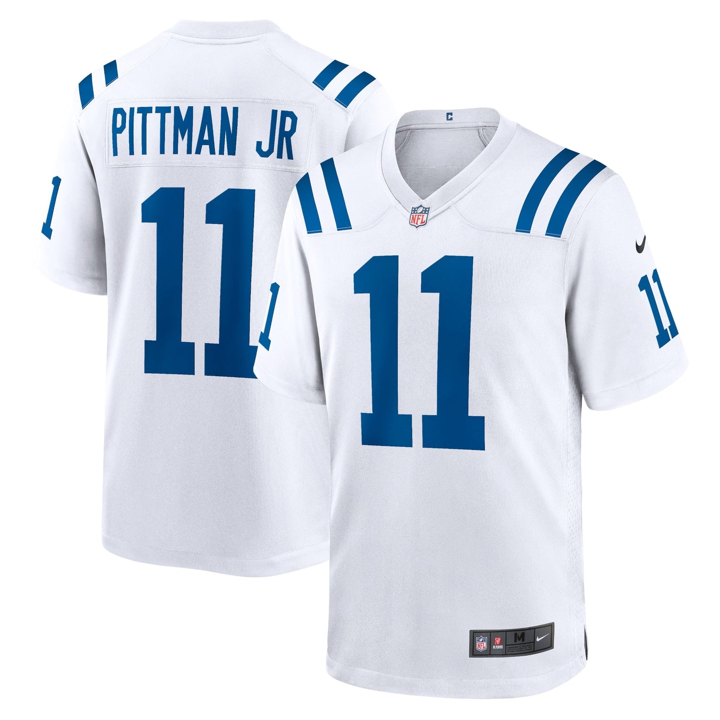 Michael Pittman Jr. Indianapolis Colts Game Jersey - White football jersey product view 1