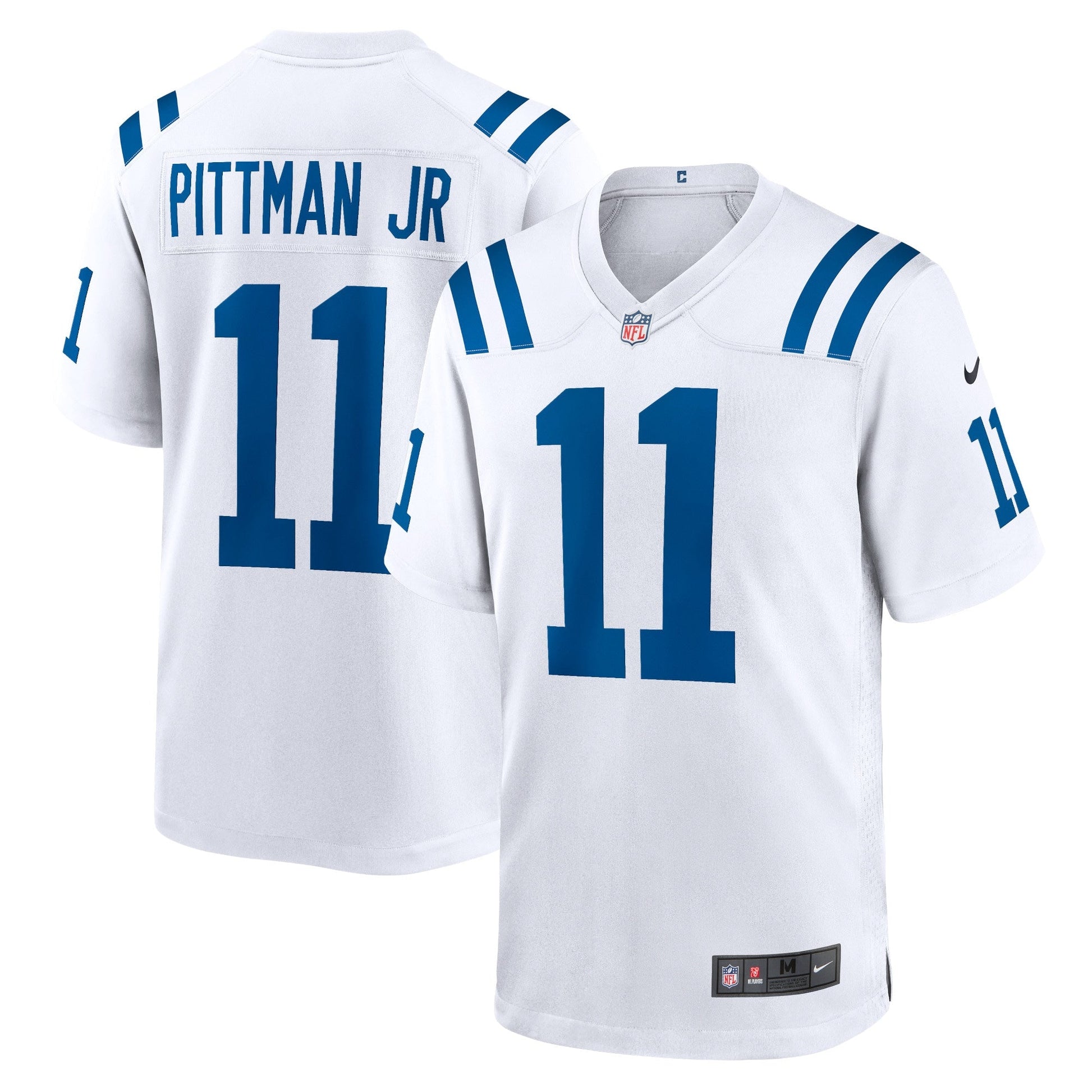 Michael Pittman Jr. Indianapolis Colts Game Jersey - White football jersey product view 1