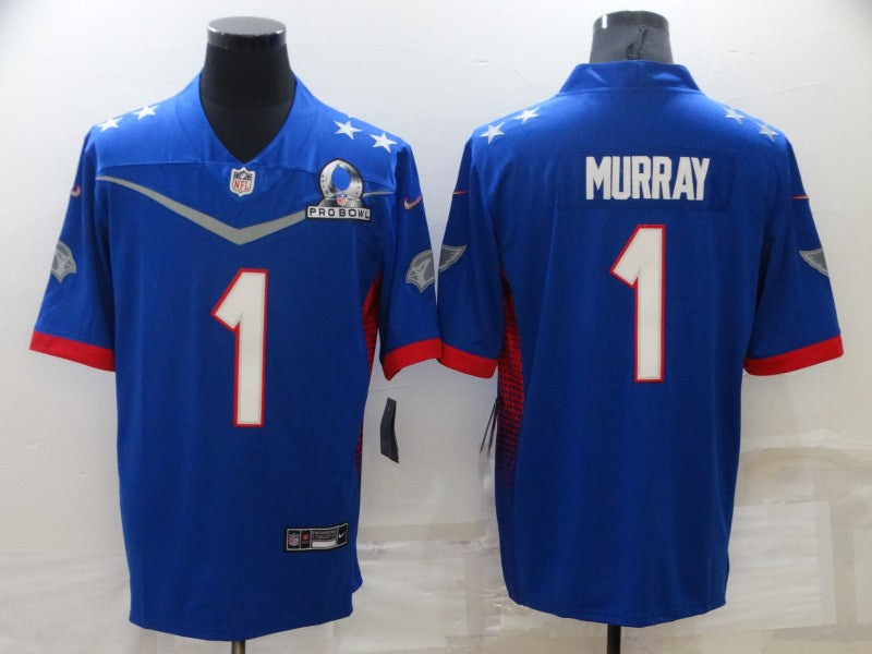 Men's Arizona Cardinals Kyler Murray #1 Blue All Star Game Jersey1 football jersey product view 1