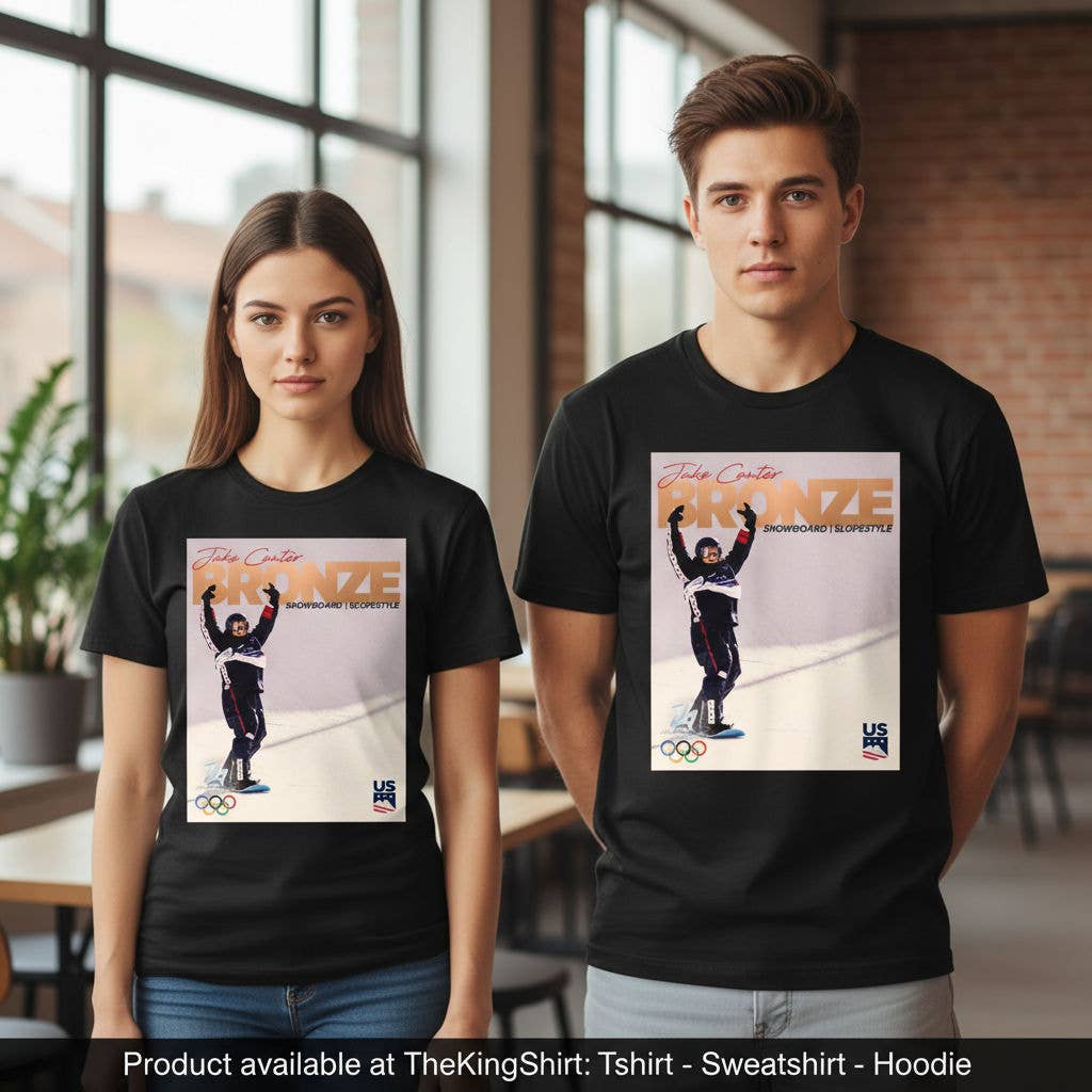 Jake Canter 2026 Olympics Slopestyle Bronze Medal T Unisex T-shirt, Sweatshirt, Hoodie, Long Sleeve Tee - T-Shirt, Sweatshirt, Hoodie