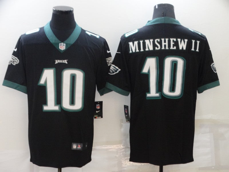 Men's Philadelphia Eagles Gardner Minshew II Black Game Jersey football jersey product view 1