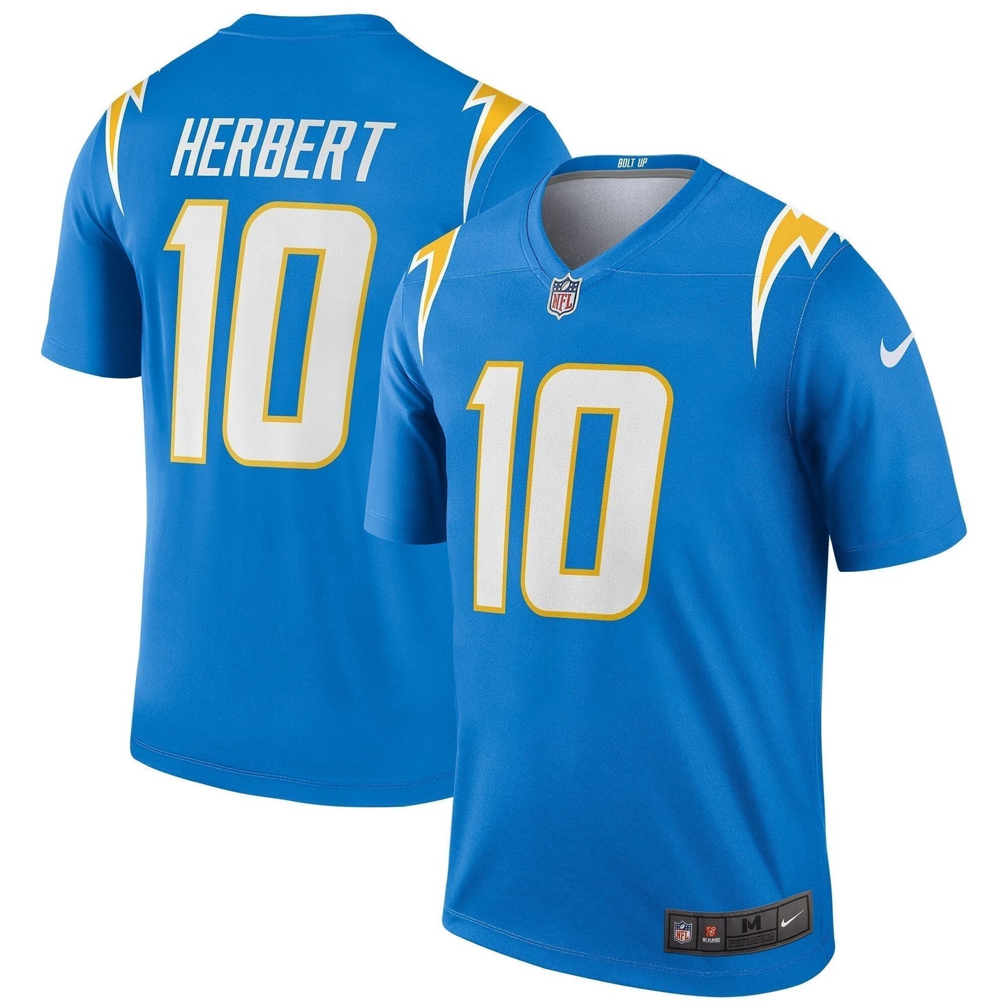 Justin Herbert Los Angeles Chargers Legend Jersey - Powder Blue football jersey product view 1