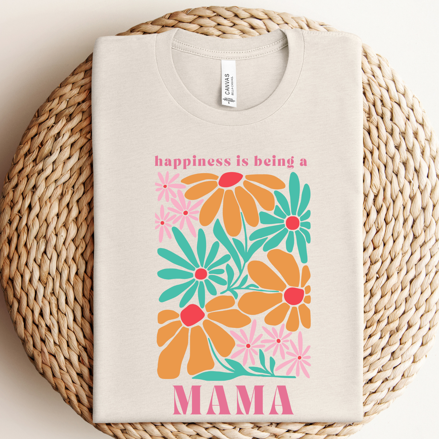 Happiness Mama Graphic Tee Unisex T-shirt, Sweatshirt, Hoodie, Long Sleeve Tee - T-Shirt, Sweatshirt, Hoodie