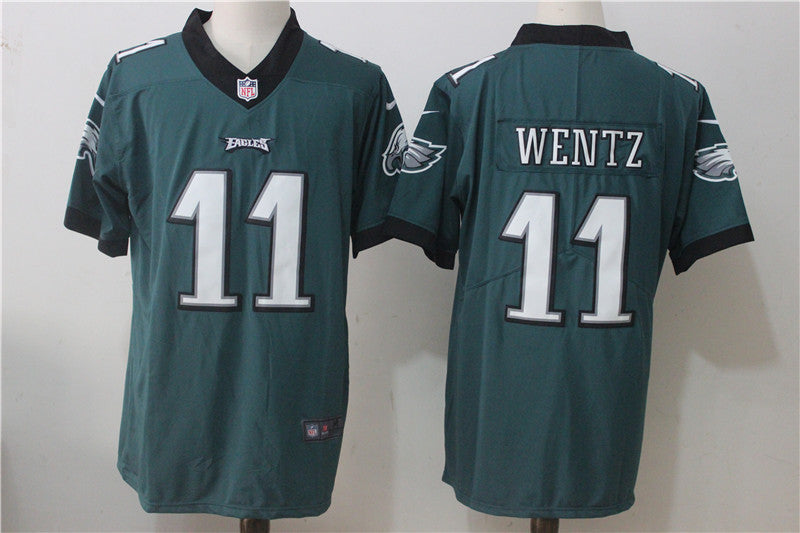 Men's Philadelphia Eagles Carson Wentz Midnight Green Game Jersey football jersey product view 1