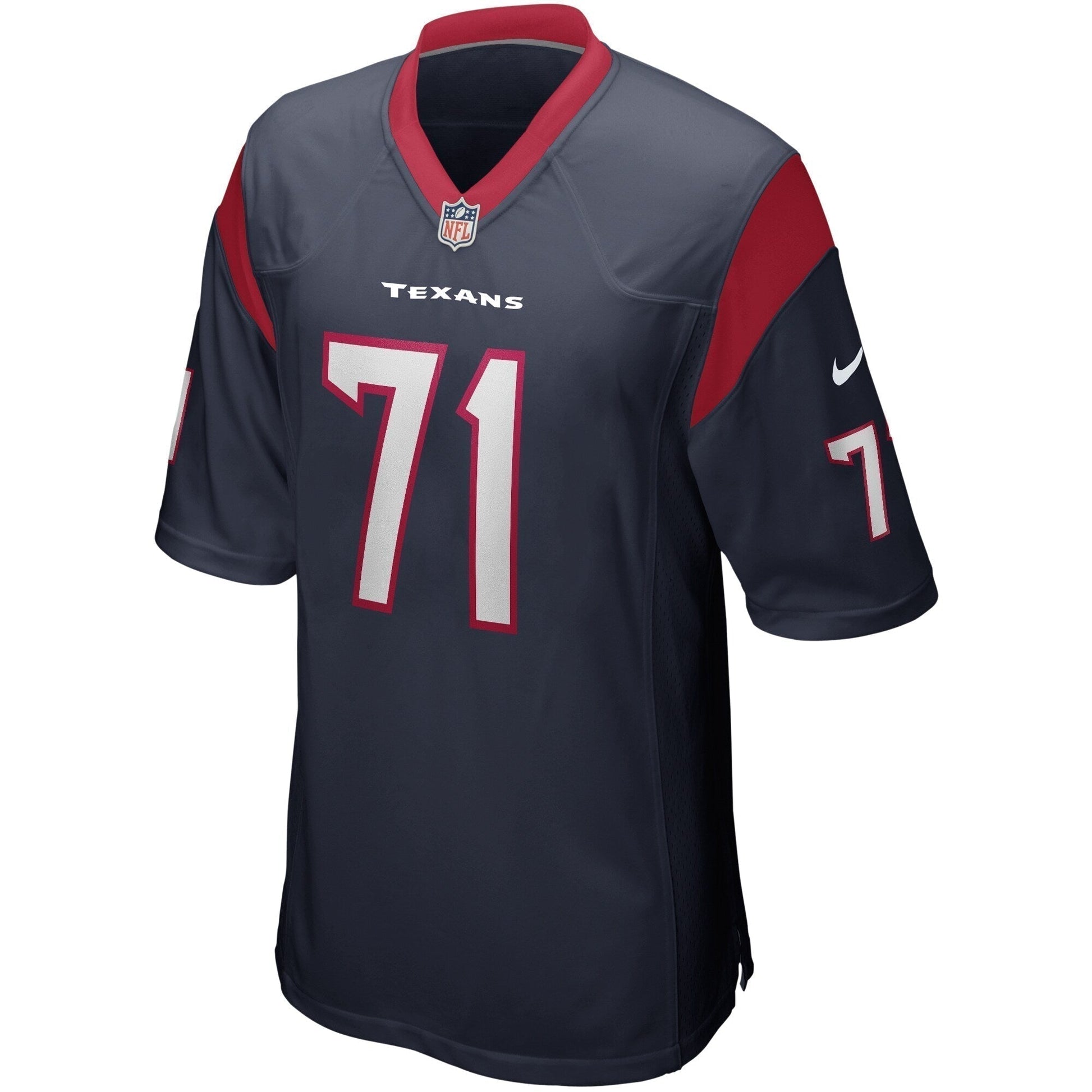 Tytus Howard Houston Texans Game Jersey - Navy football jersey product view 2